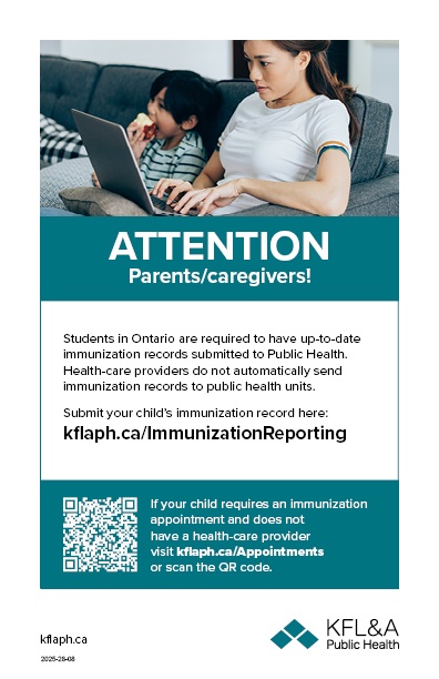 A message to parents from SEHU on immunization reporting